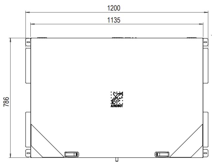Dimenzije centralni rekuperator Airobot L5